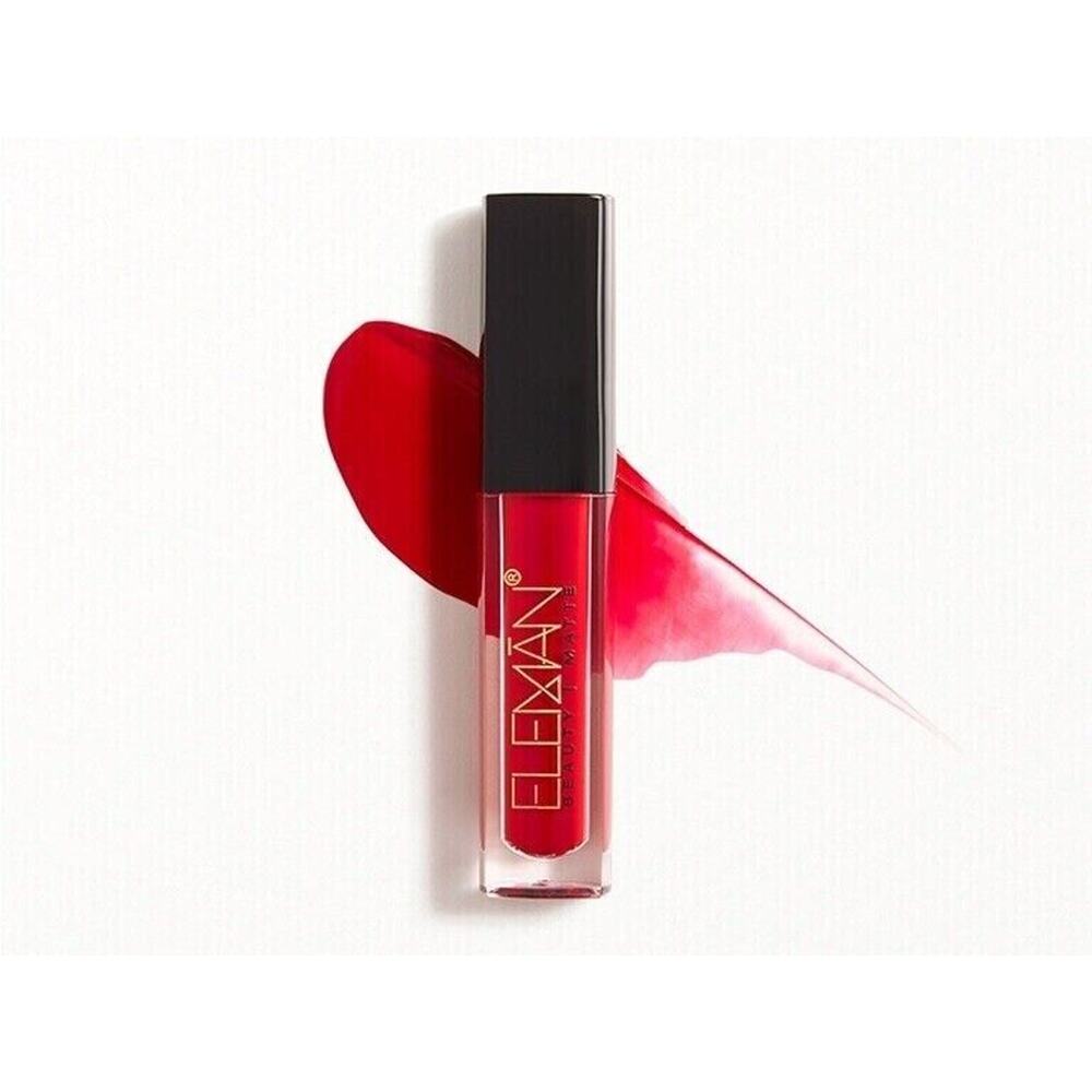 ELEMAN BEAUTY Matte Liquid Lipstick in Moscow New Sealed Red Non Drying 2.2ml